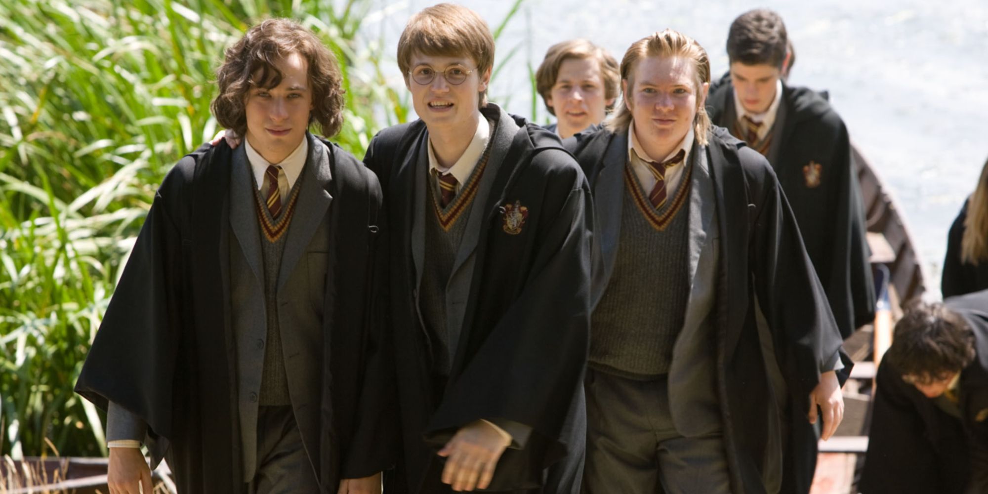 The Marauders as students in Harry Potter. 