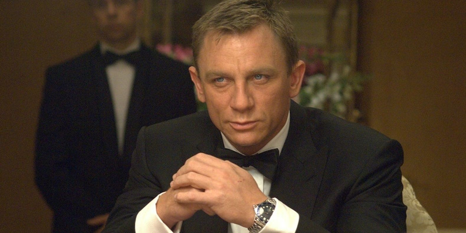 James Bond at a poker table in Casino Royale