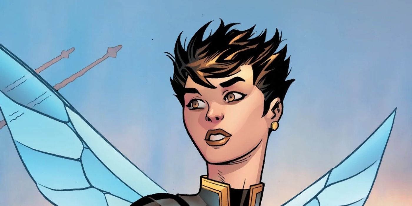 Janet Van Dyne in her Wasp suit in Marvel Comics