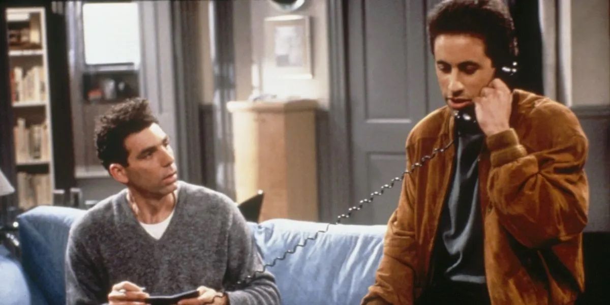 Jerry au téléphone avec Kramer à Seinfeld