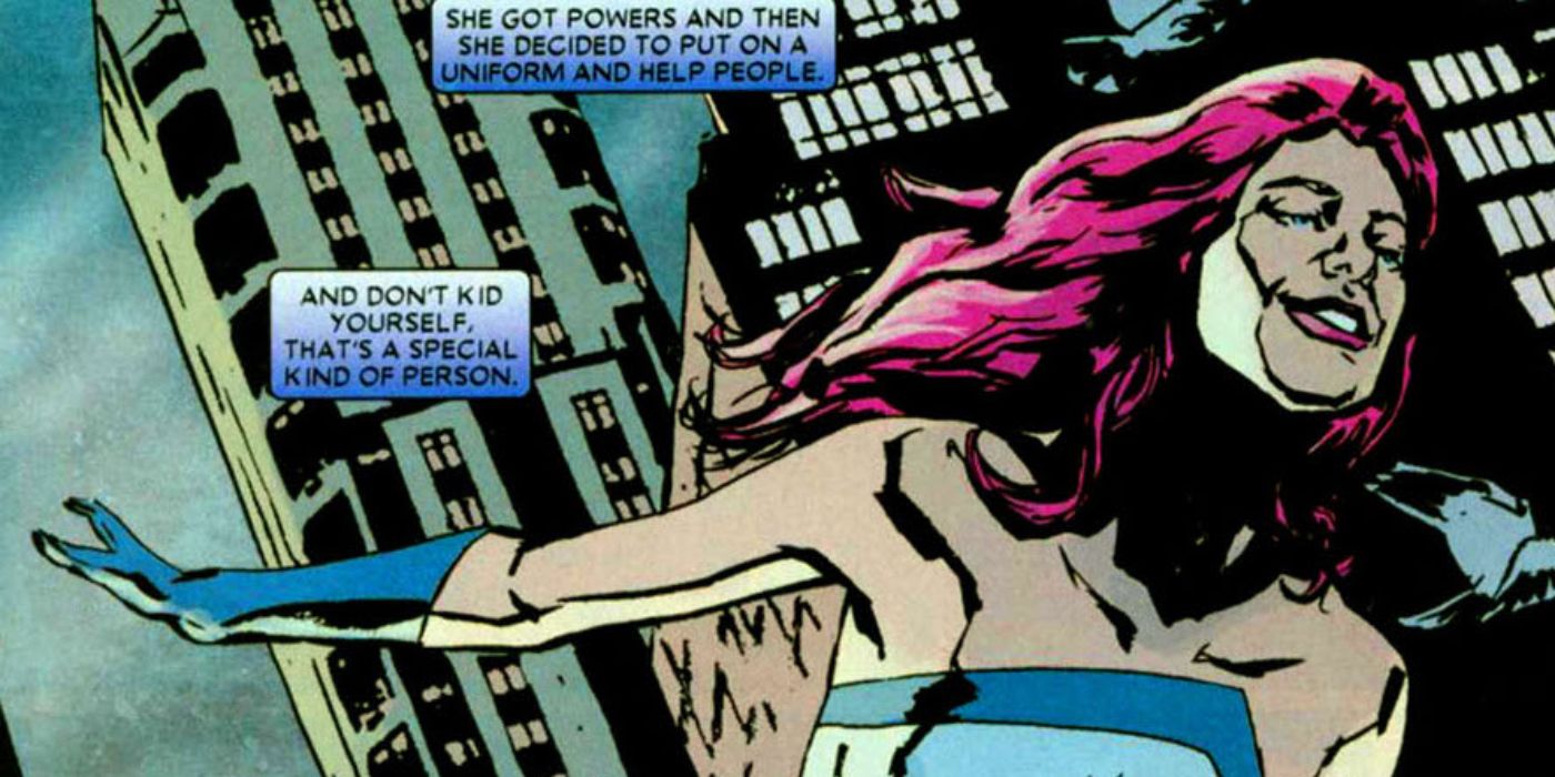 Jessica Jones flying as Jewel in Marvel Comics