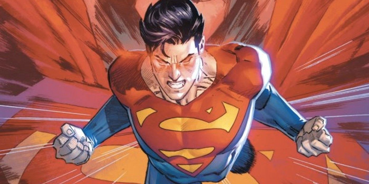 Jon Kent charges his eye beams from DC Comics 