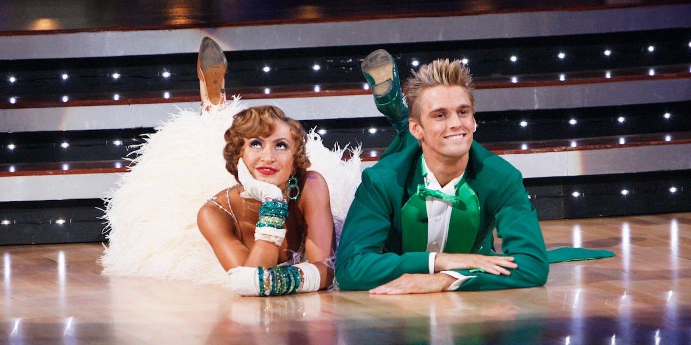 Karina Smirnoff and Aaron Carter on Dancing With The Stars