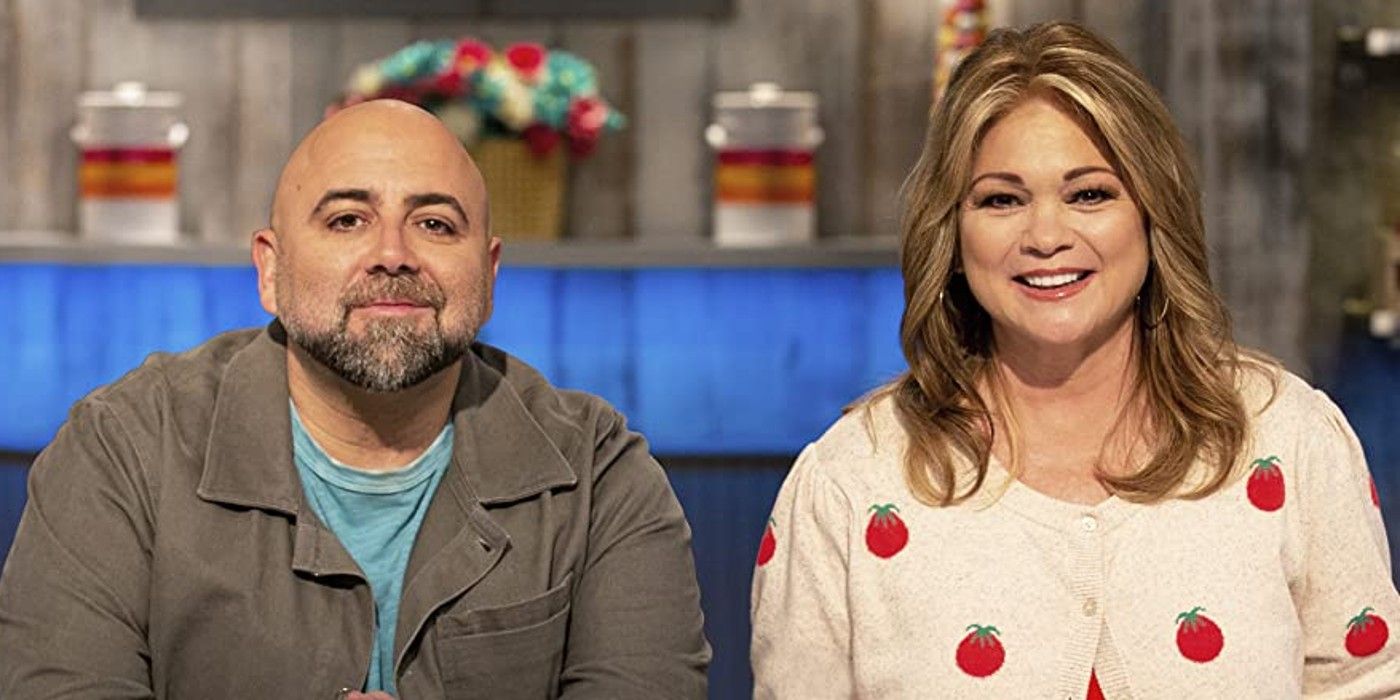 Kids Baking Championship Duff Goldman Valerie Bertinelli sorrindo