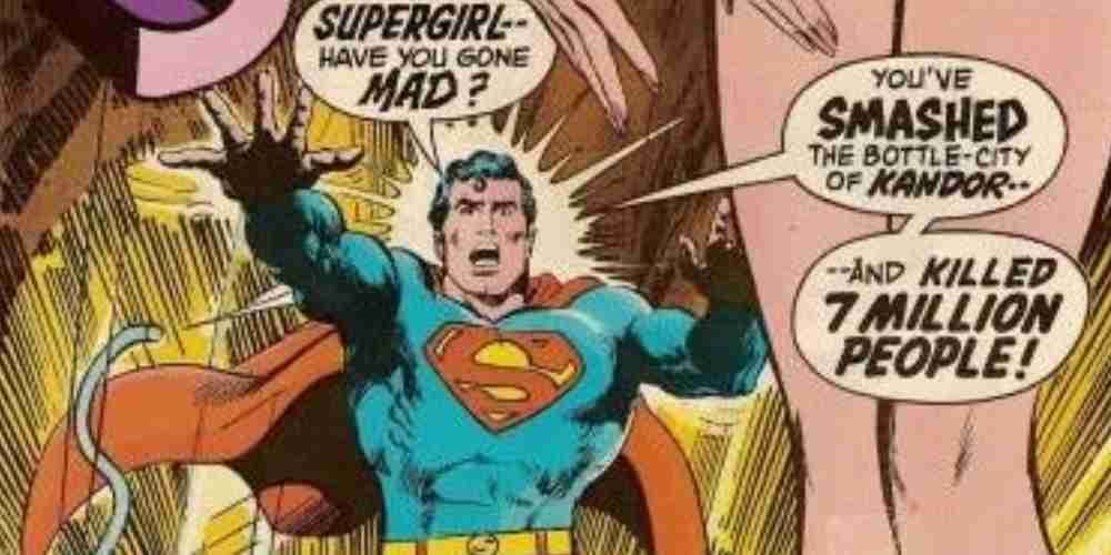 Uma capa famosa da loja Superman Krypton No More.