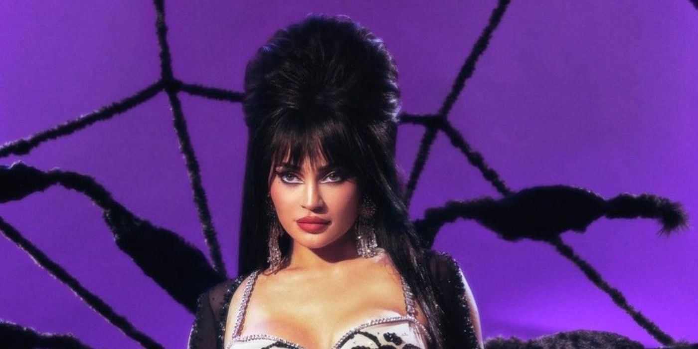 Kylie Jenner as Elvira for Halloween 2022