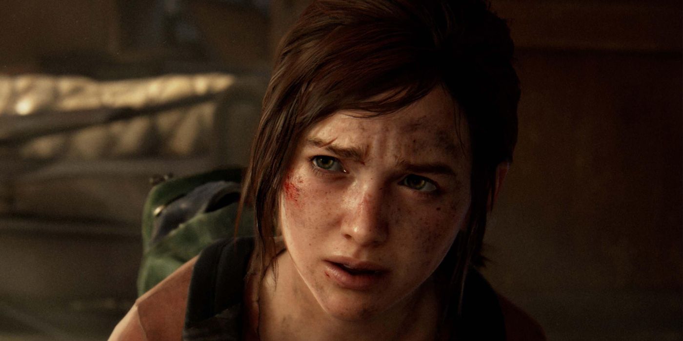 Ellie olha preocupada de The Last of Us 