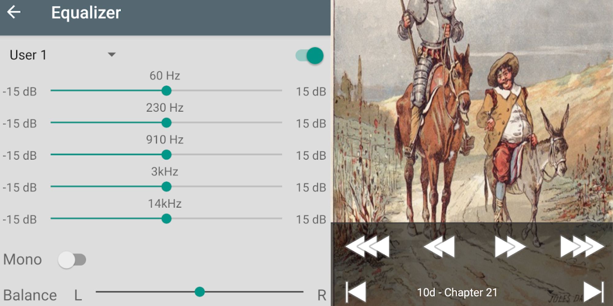 Listen Audiobook player