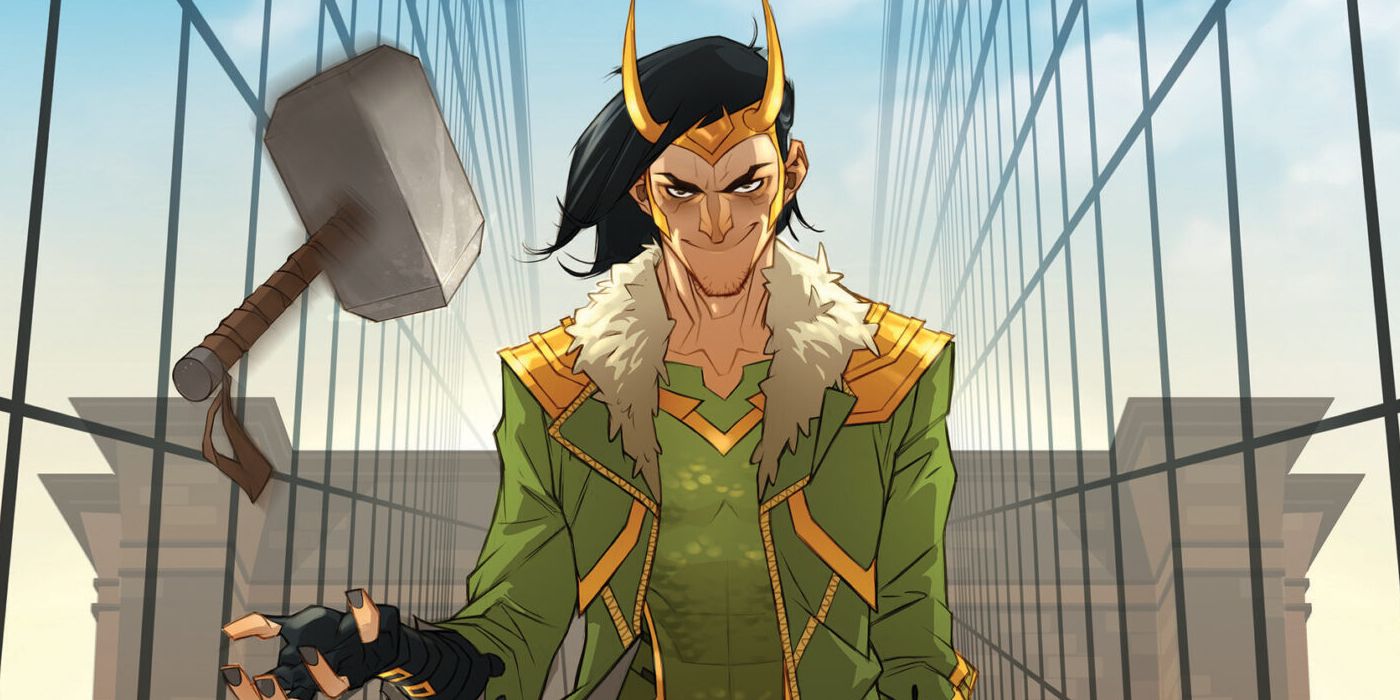 Loki Flipping Mjolnir