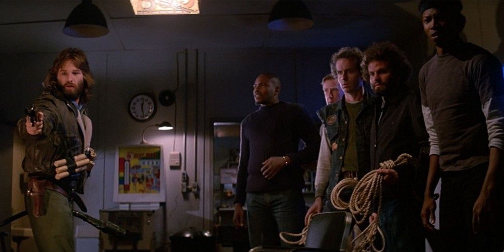 MacReady with his fellow scientists in The Thing