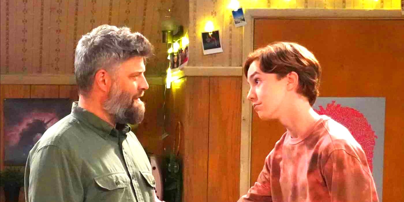 Mark and Ben talk in The Conners season 5 episode 3