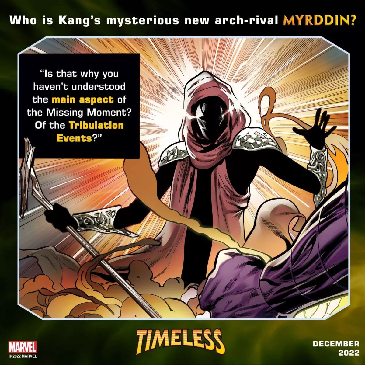 Marvel New Tease Myrddin Villain Kang