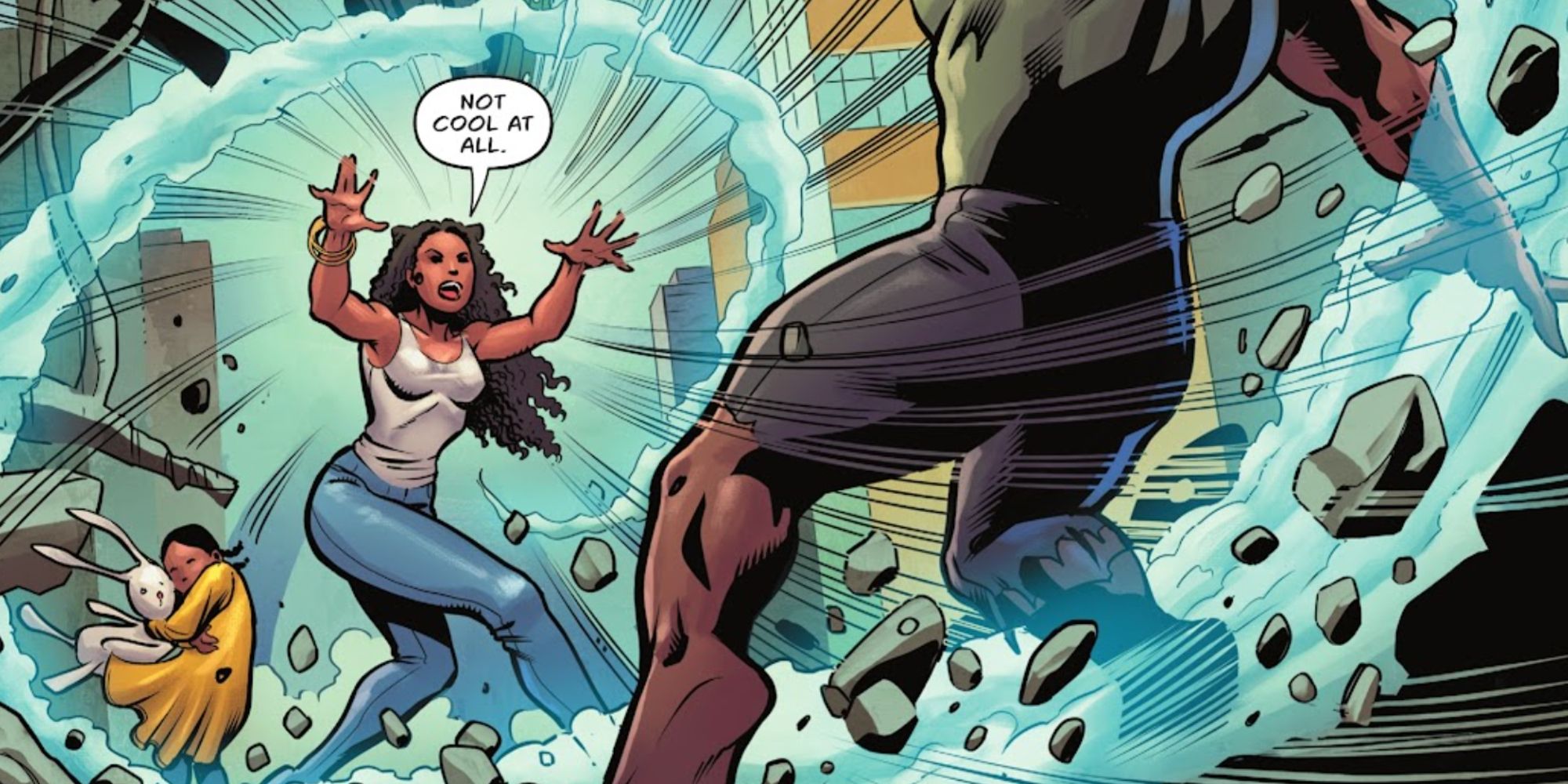 Maxine Hunkel fighting a metahuman in The Justice Society Files Cyclone #1