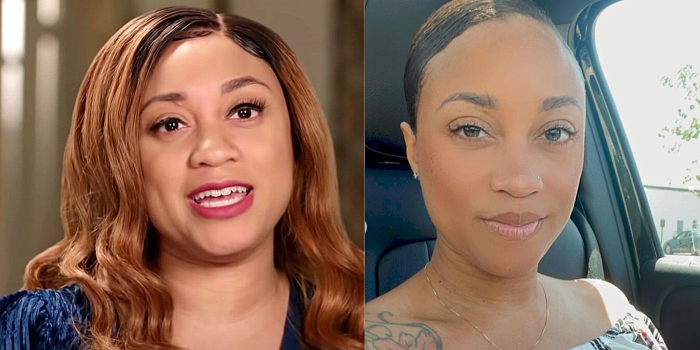  Side by side images of Memphis Sandoval from 90 Day Fiancé showing off weight loss