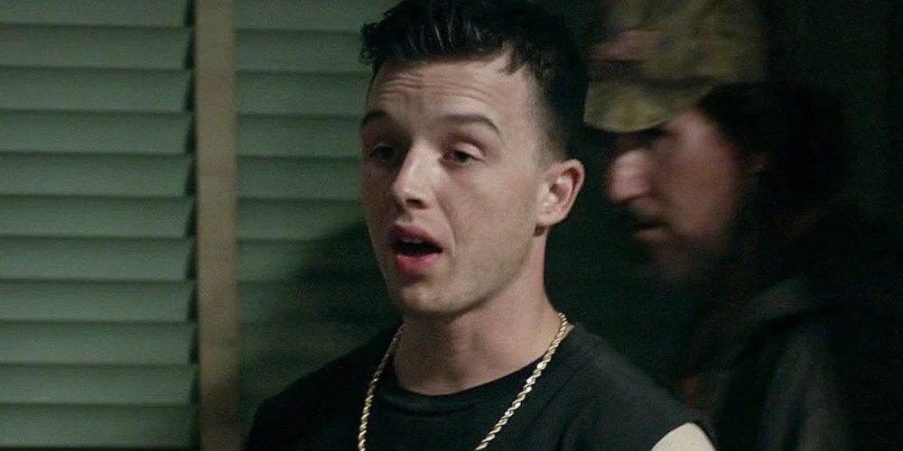 Mickey looking confused in Shameless