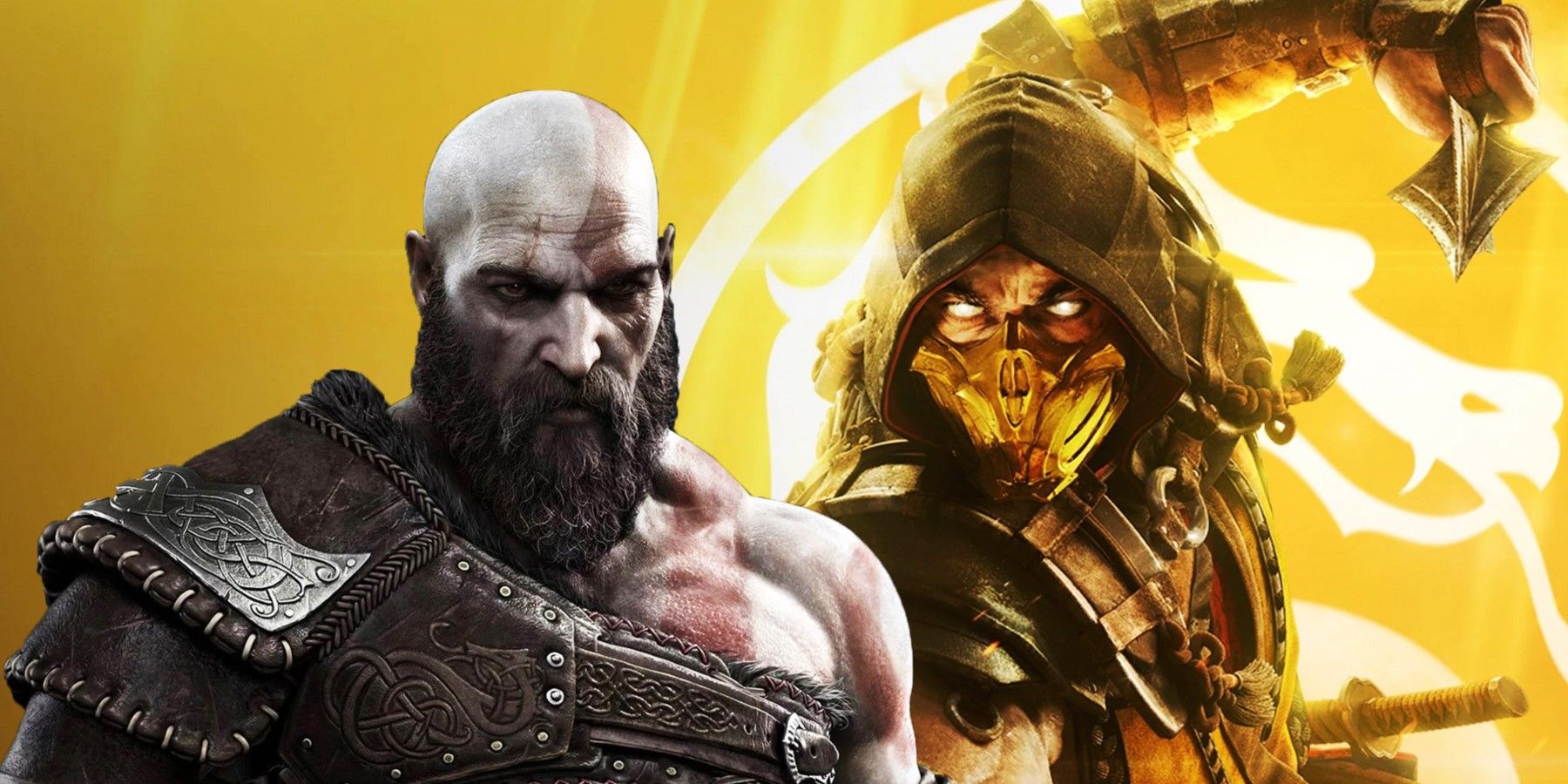 God of War's Kratos and Mortal Kombat 11's Scorpion