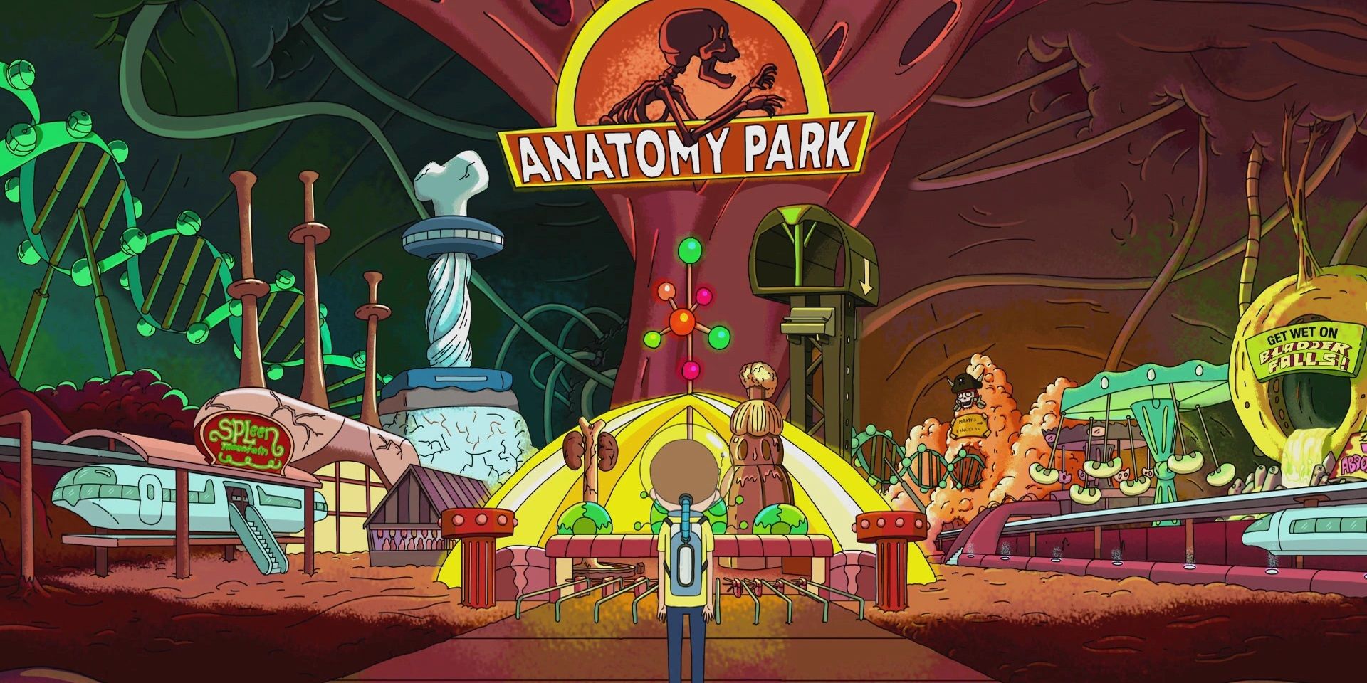 Morty no Anatomy Park em Rick and Morty