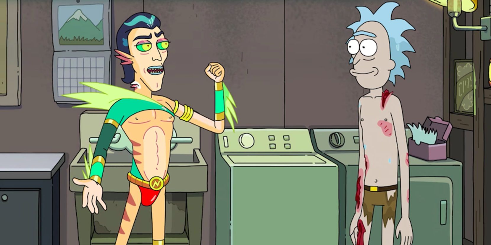Mr Nimbus confronts Rick in Rick and Morty