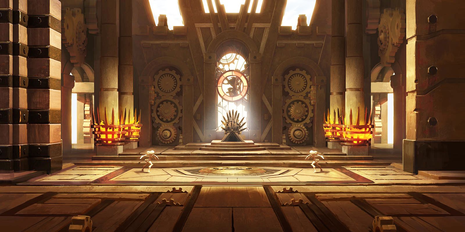 Peta Game of Thrones baru dari MultiVersus Musim 2, menampilkan Iron Throne.