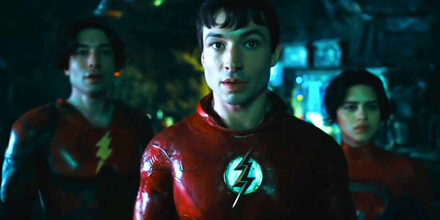 Multiple variants of the Flash in The Flash movie