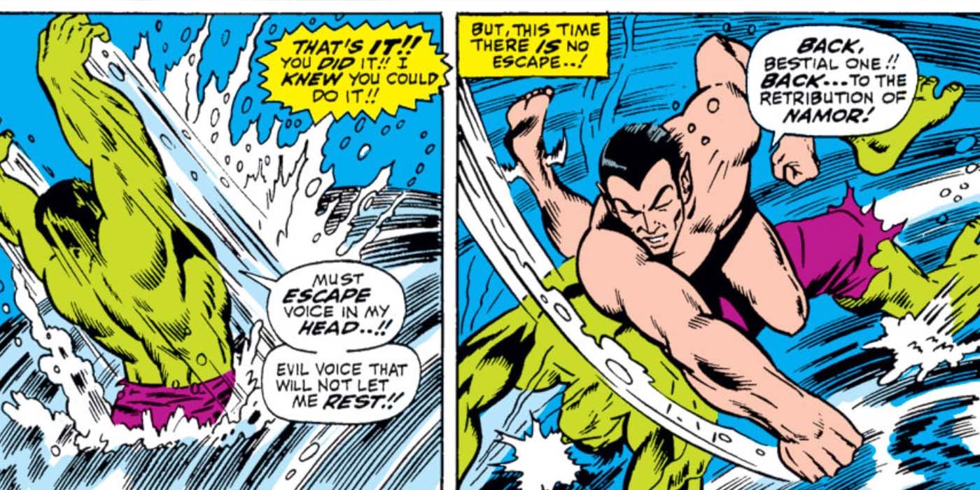 Namor vs the Hulk Marvel Comics