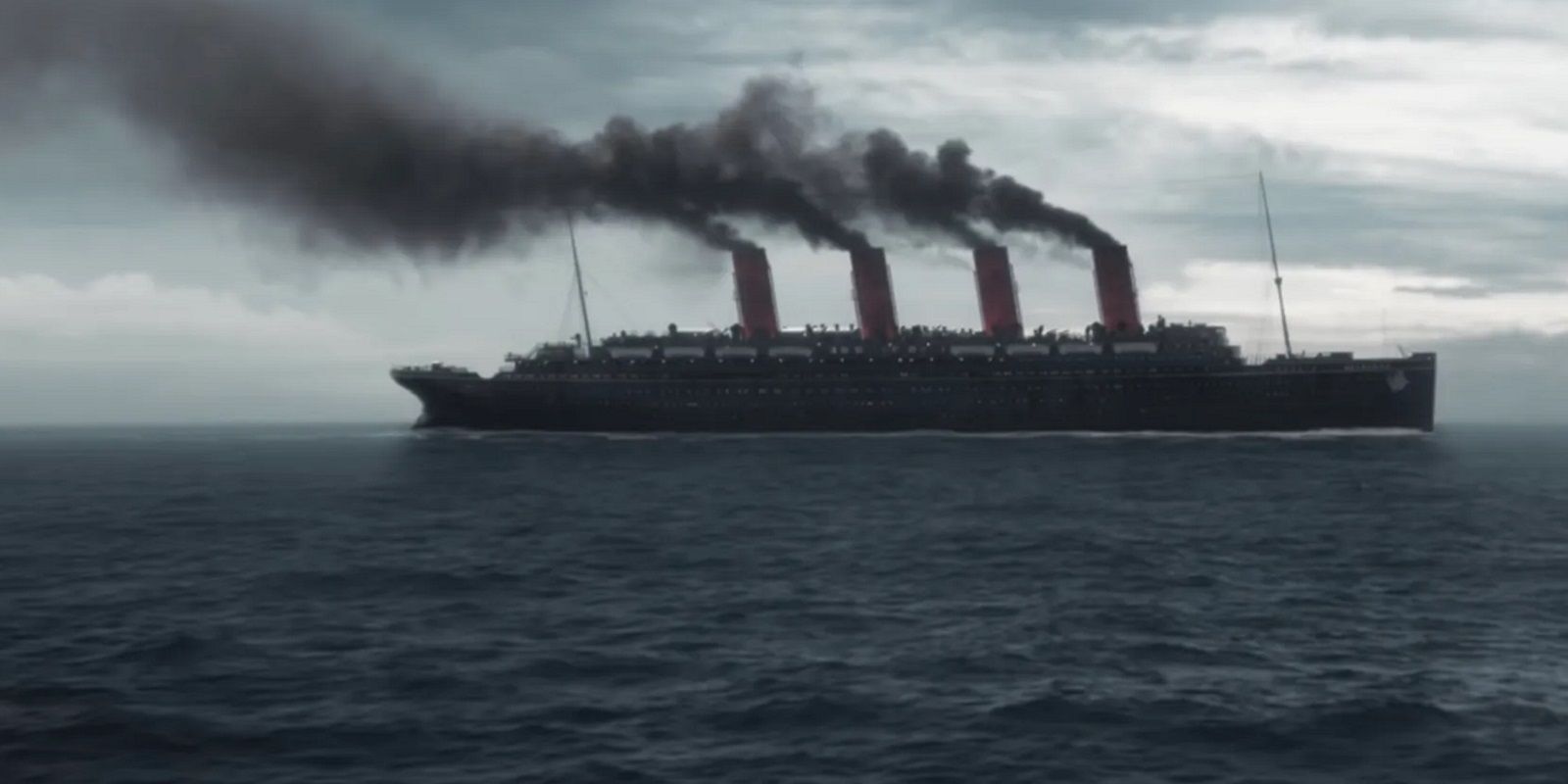 The ship from Netflix's 1899 sails through the ocean 