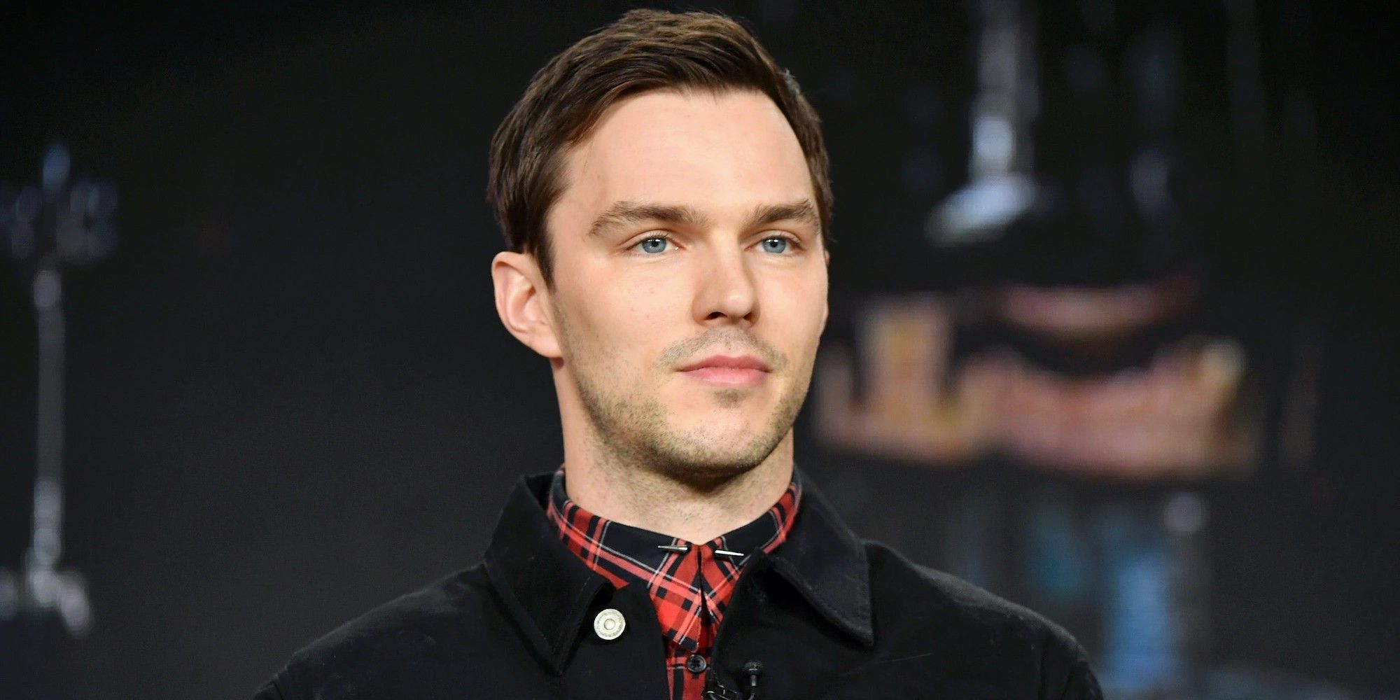 Nicholas Hoult on a press tour.