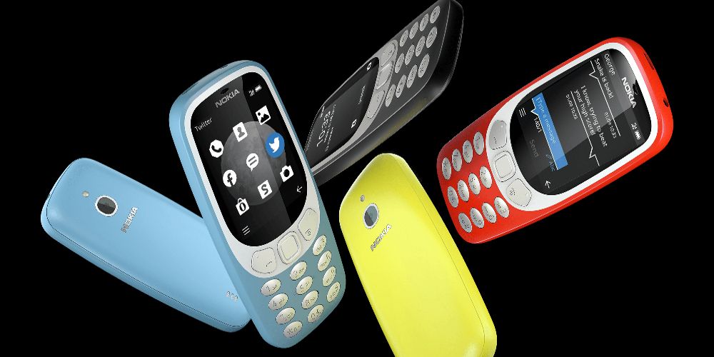 Nokia 3310 models are displayed