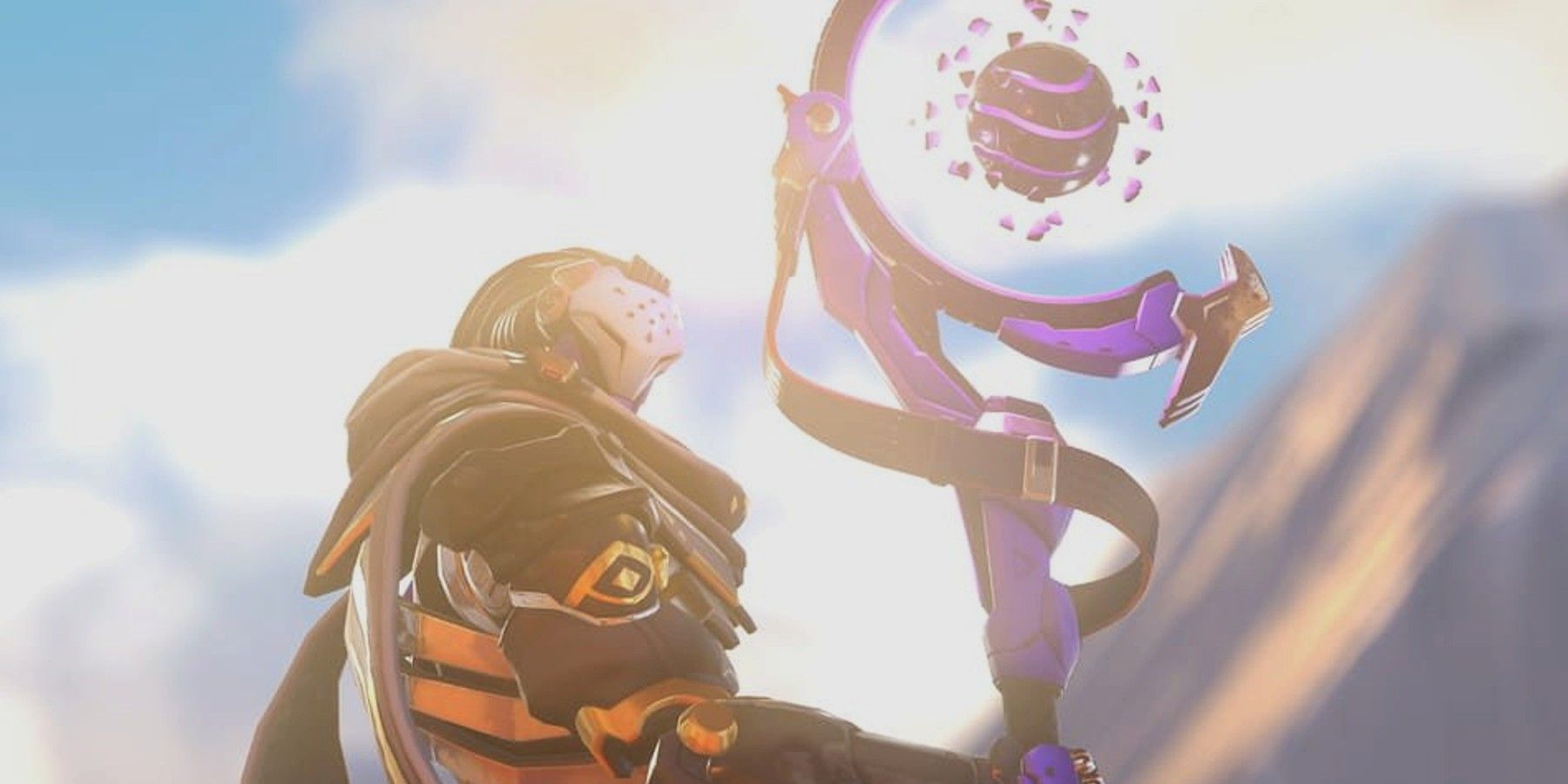 Overwatch 21  ramattra looking up at his staff
