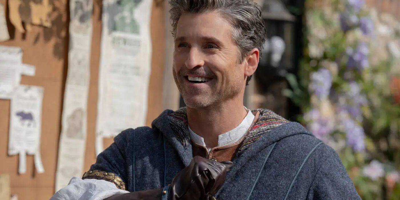 Patrick Dempsey as Robert Philip in medieval garb in Disenchanted