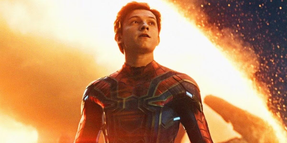 Peter Parker steps through a portal in Avengers Endgame