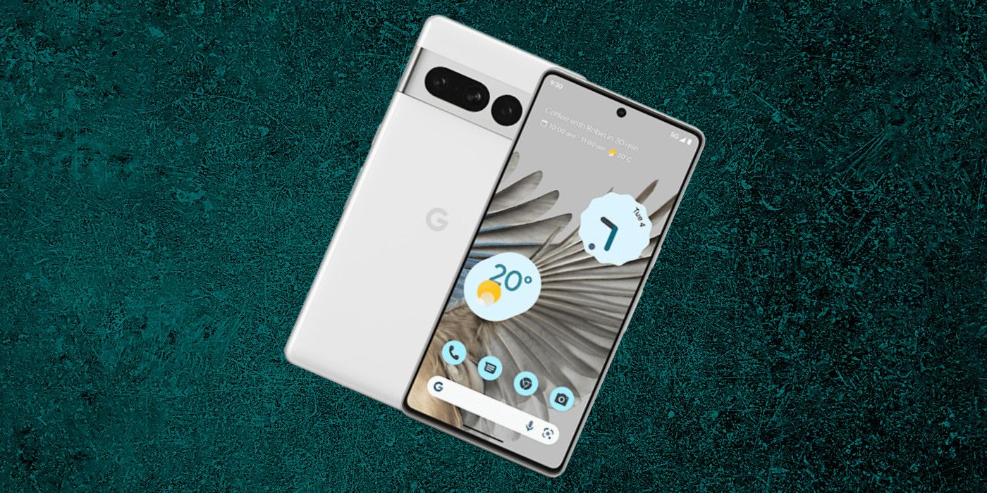Pixel 7 Pro on custom background