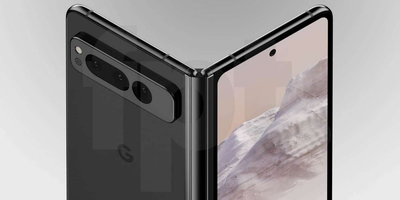 A leaked image of the Pixel Fold showing the rear camera