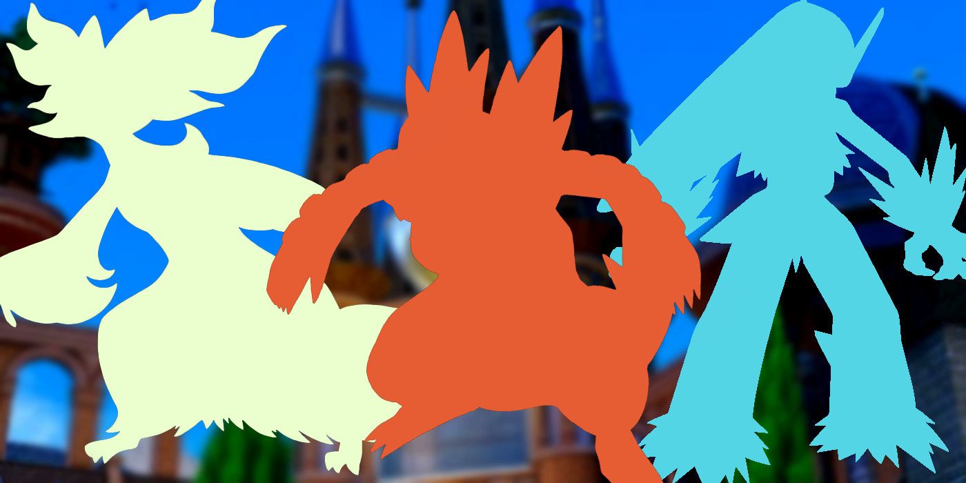 Delphox, Feraligatr and Blaziken as the evolutions of Scarlet & Violet's starter Pokémon