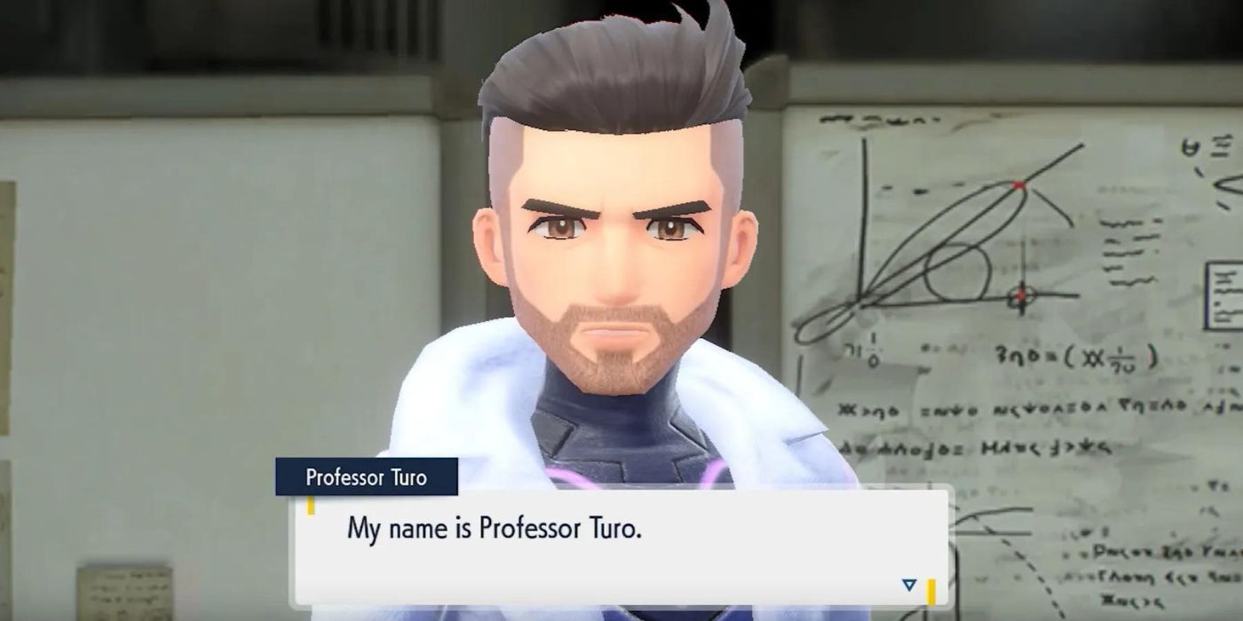 Professor Turo Pokémon Escarlate e Violeta