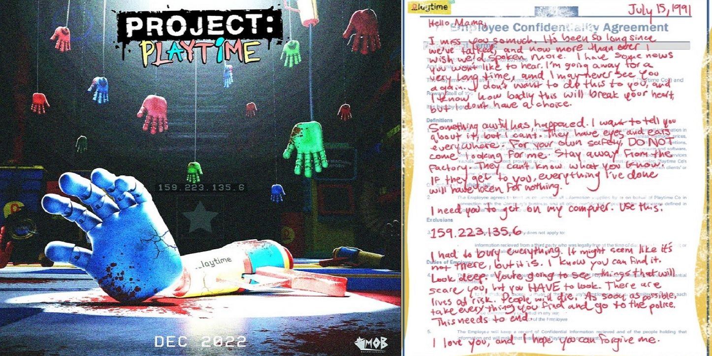 Project Playtime Letter And Teaser Image