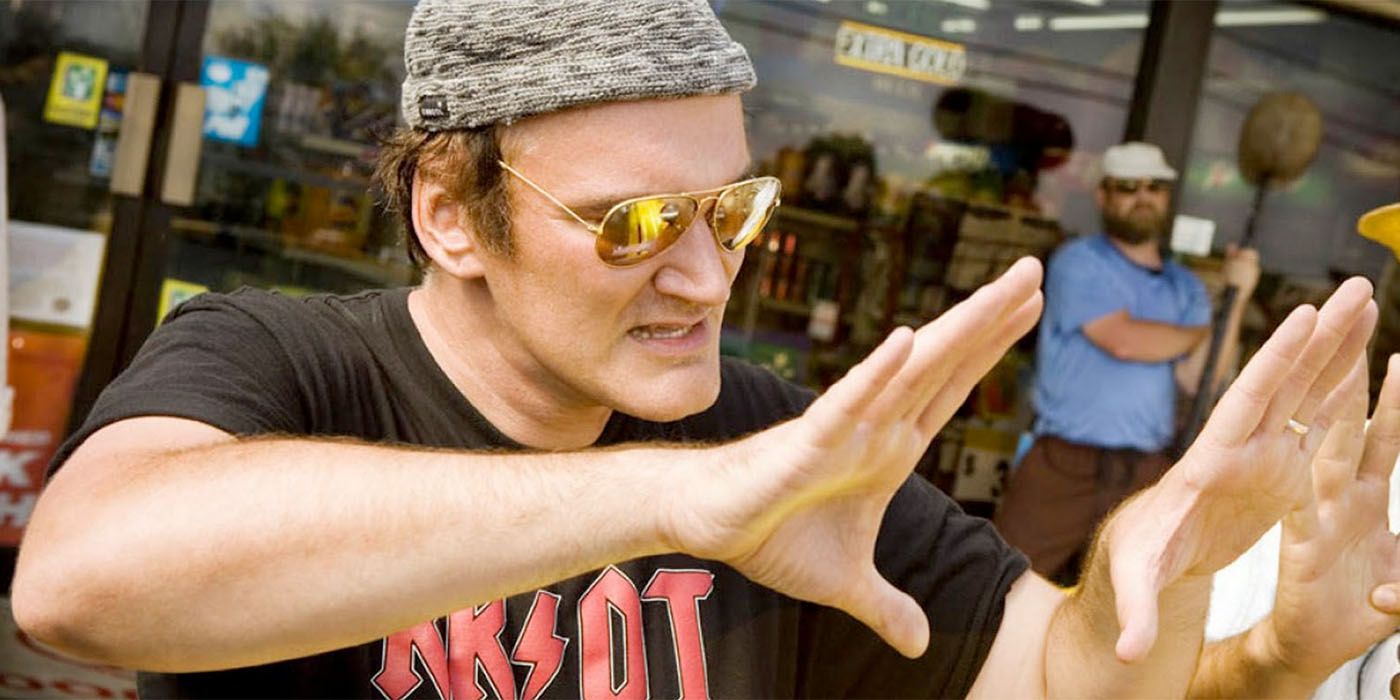 Quentin Tarantino directing a movie