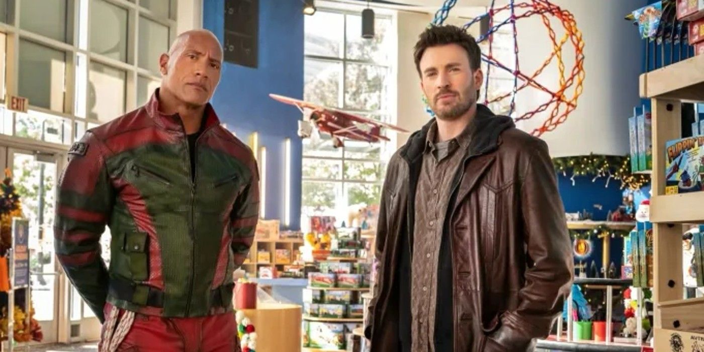 Chris Evans & Dwayne Johnson Goof Off In First Official Red One Images