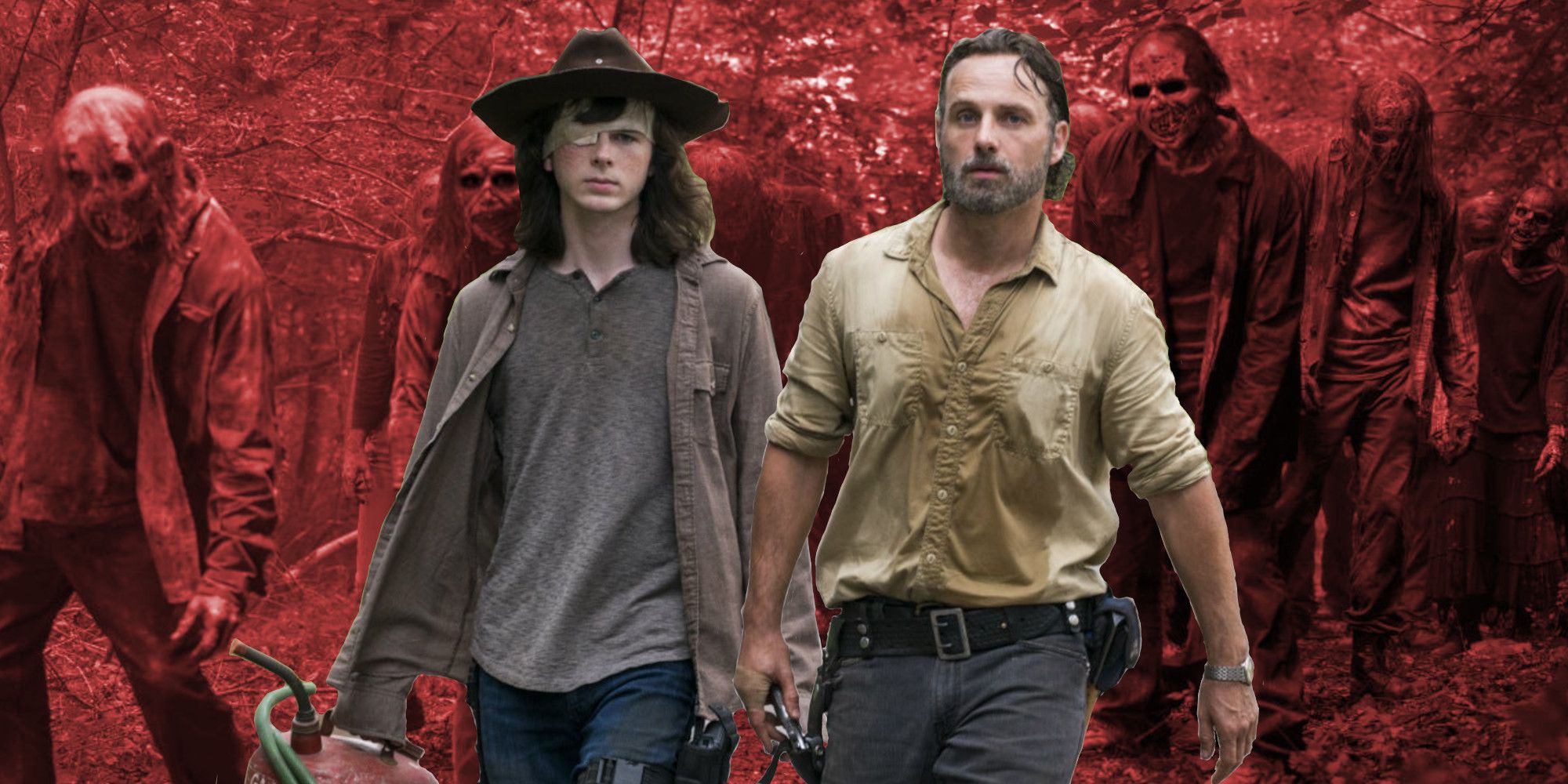 Rick and Carl Grimes in The Walking Dead
