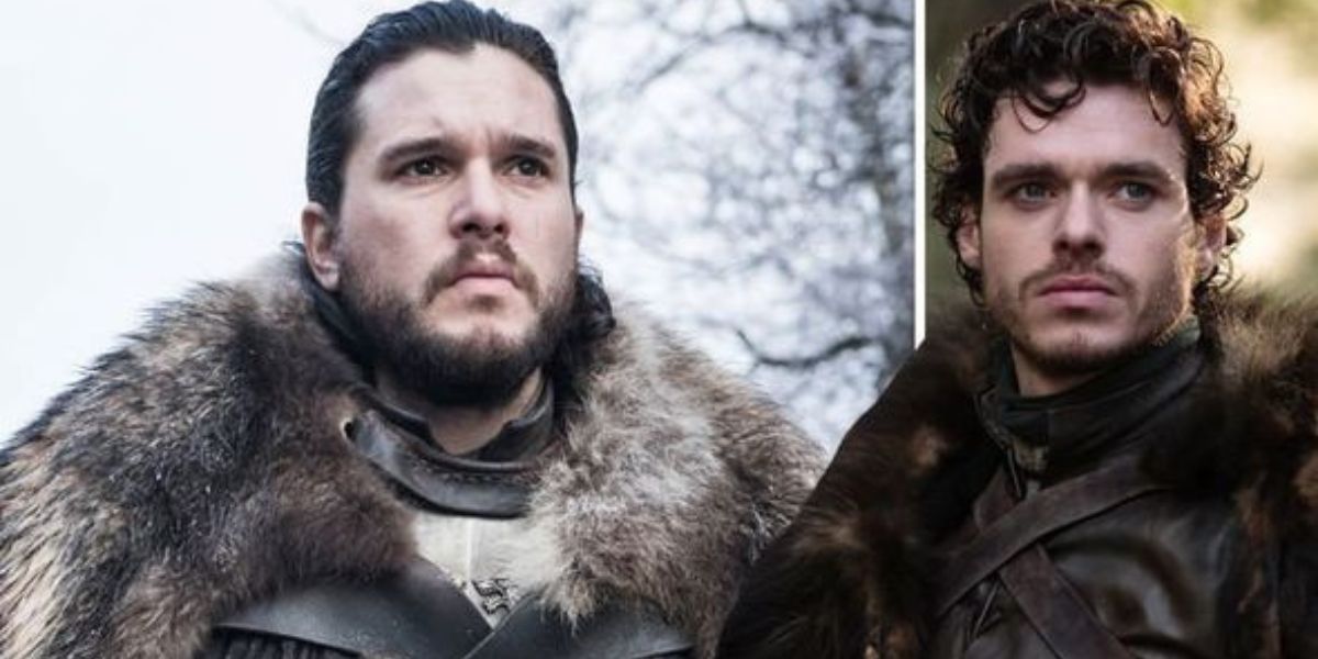 Robb Stark e Jon Snow em Game of Thrones