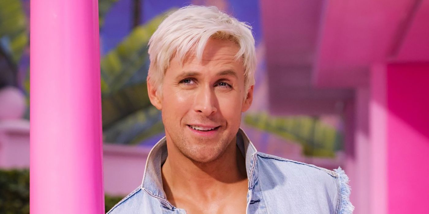 Ryan Gosling as Ken in Barbie in jean vest