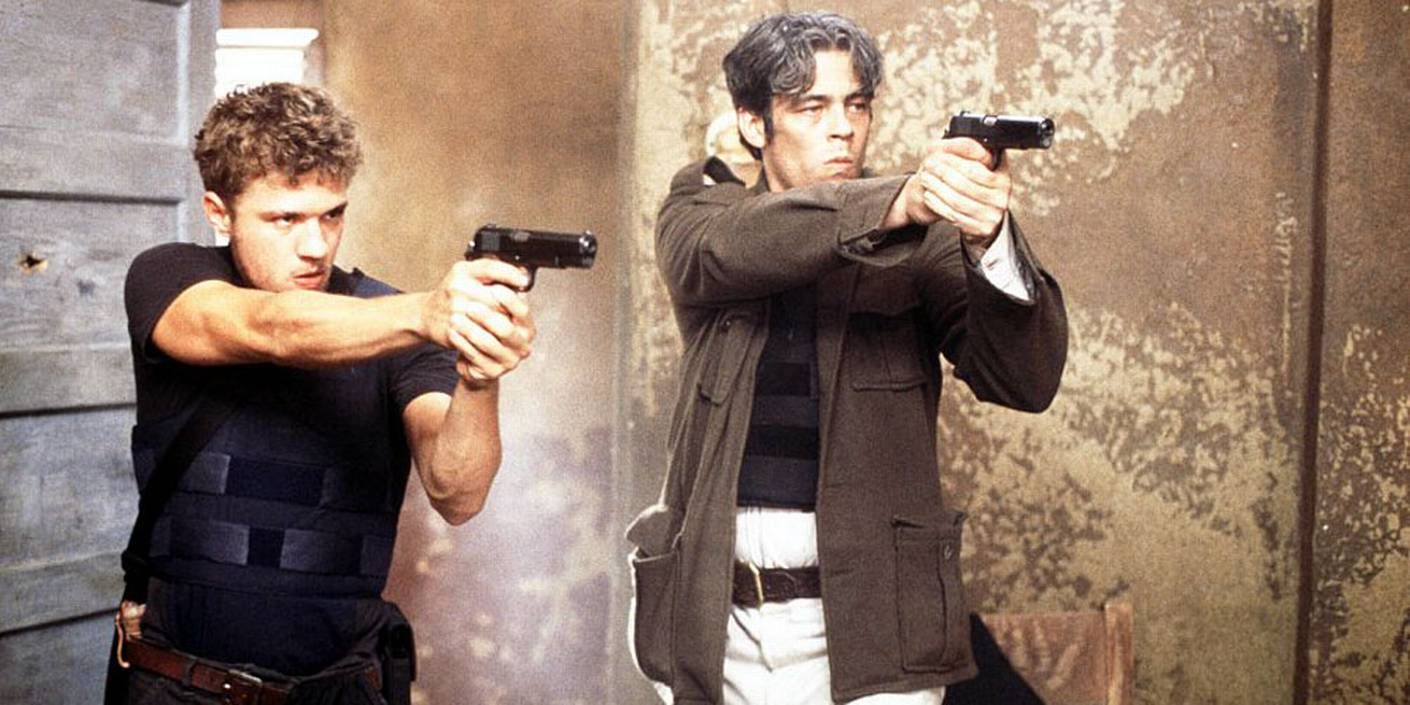 Ryan Phillippe og Benicio Del Toro i The Way of the Gun