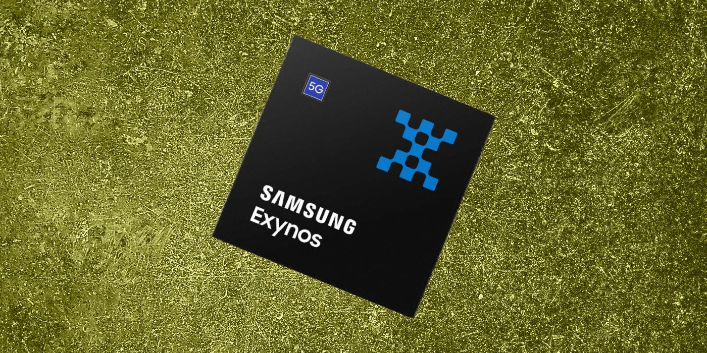 Samsung Exynos chip on custom background