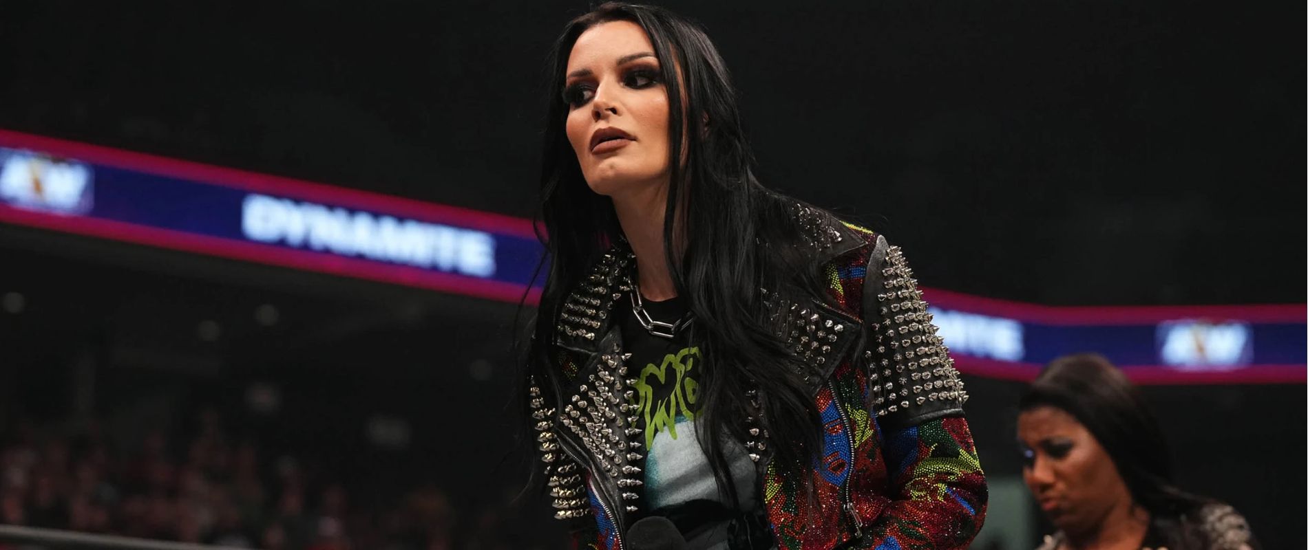 Saraya hears what Britt Baker has to say during an Episode of AEW Dynamite.