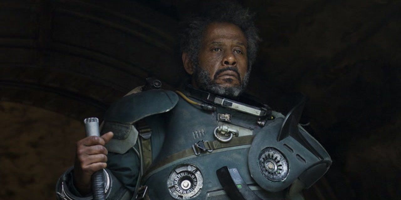Saw Gerrera looking serious in Rogue One