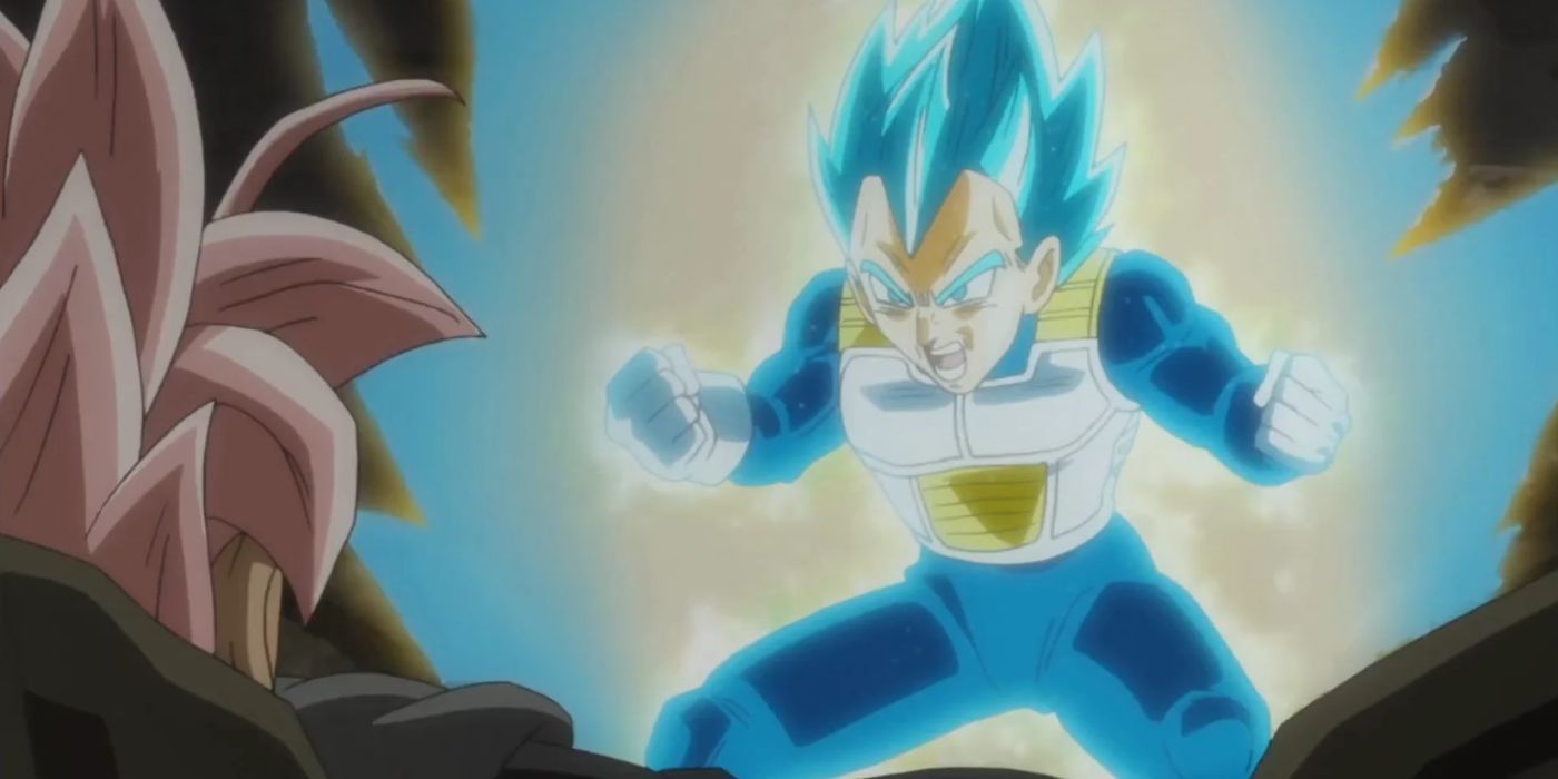 Vegeta preparing his further assault on Goku Black - Dragon ball Super.