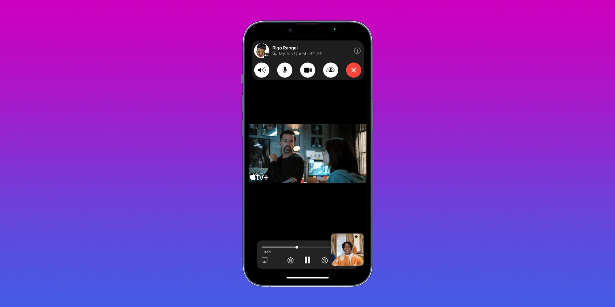 SharePlay on FaceTime with iOS 16. 