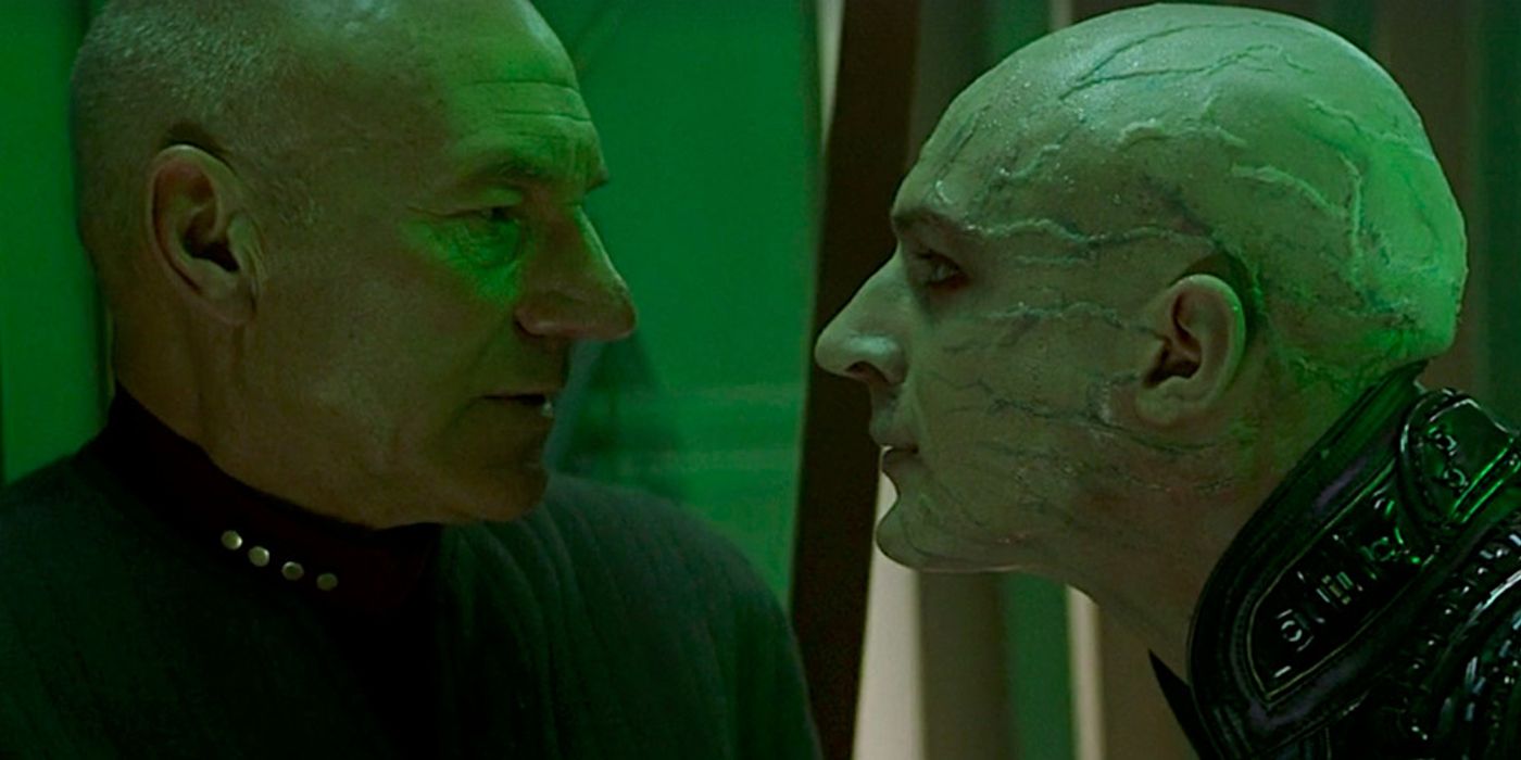 Shinzon confronting Picard in Star Trek Nemesis