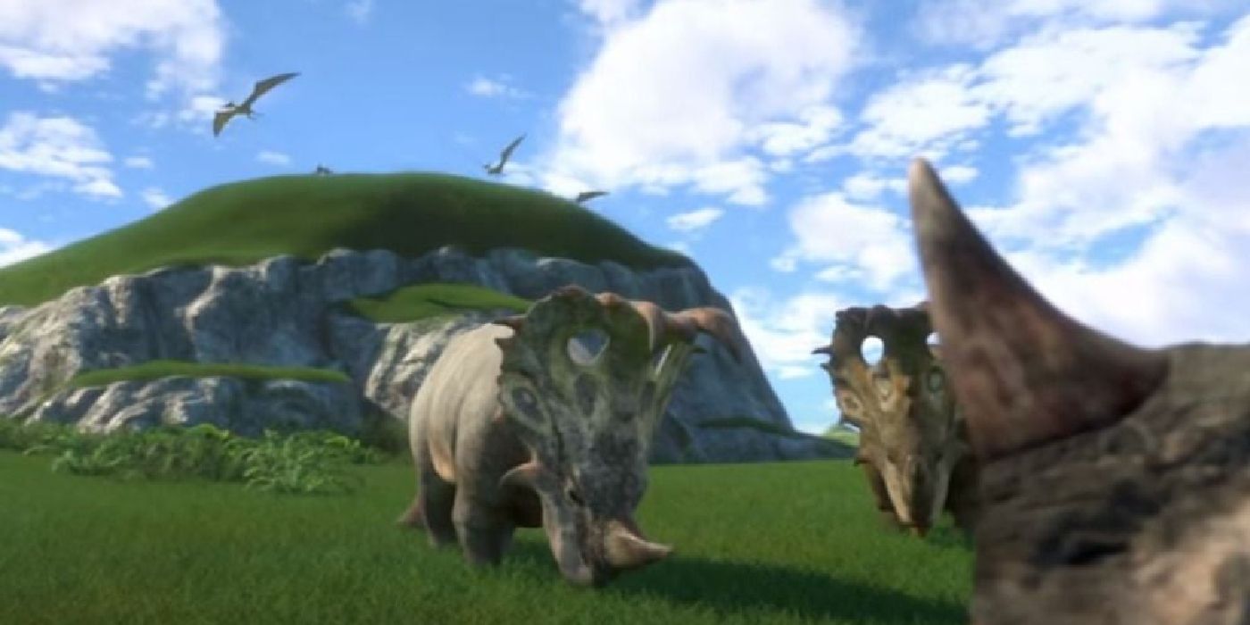 Sinoceratops no Acampamento Cretáceo