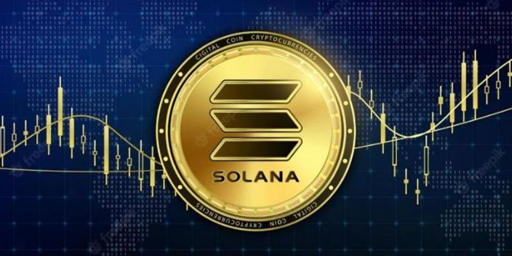 The Solana coin logo is shown